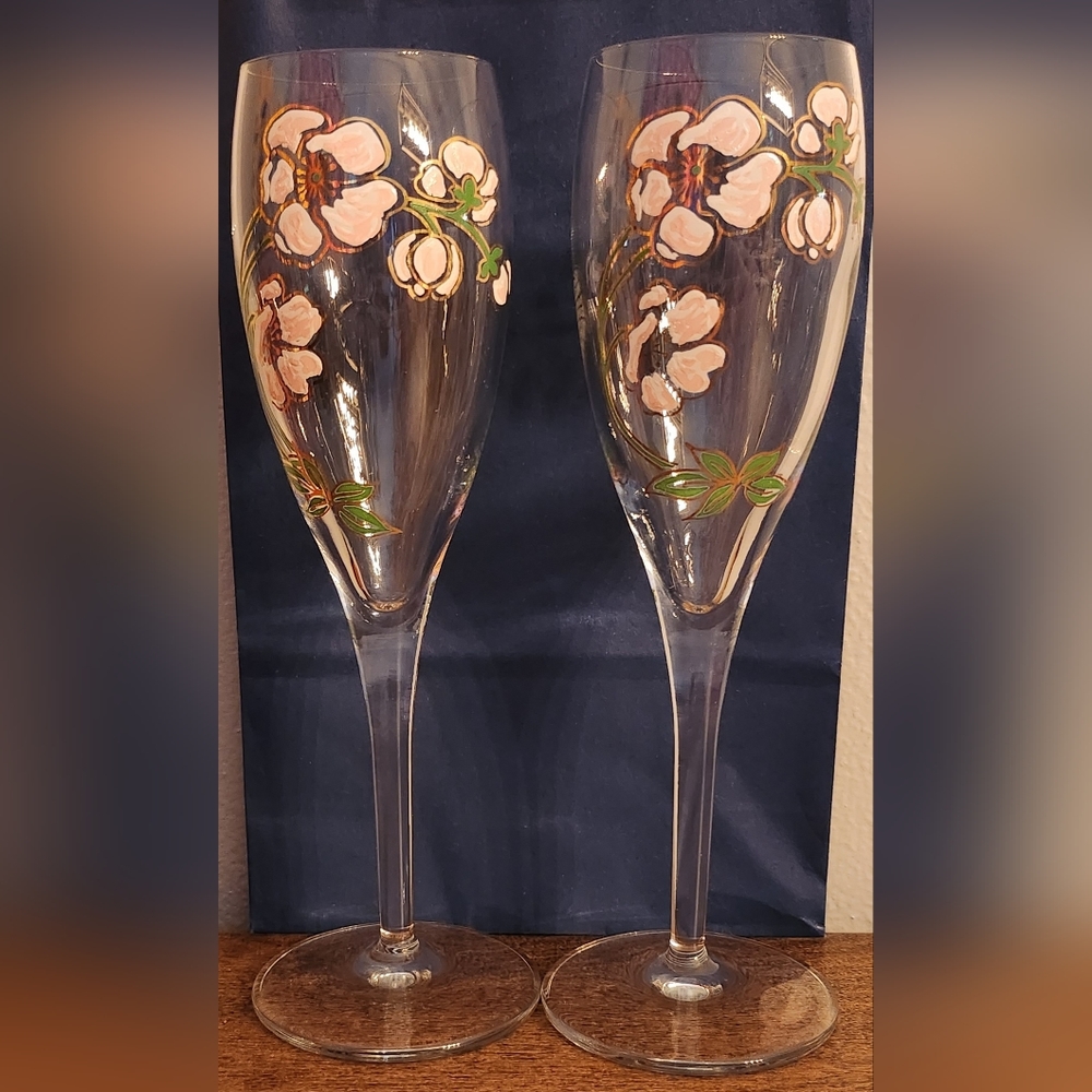 Vintage Perrier -Jouet champagne glasses